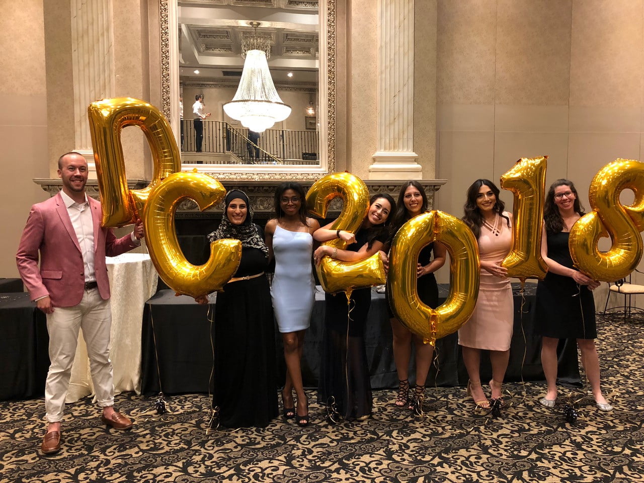 Dr. Nora Bakaa and her classmates