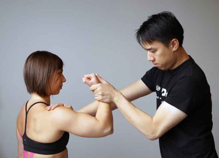 Dr. Martin Lai with patient